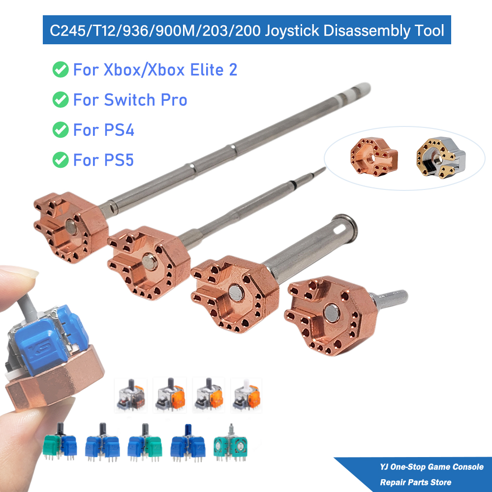 Industrial Laser Soldering Iron - หัวแร้งบัดกรีจอยสติ๊ก T12/JBC245/936/900M/203/200 พร้อมแกนทำความร้อน สำหรับซ่อมแซมและถอดประกอบจอยสติ๊ก Xbox PS4