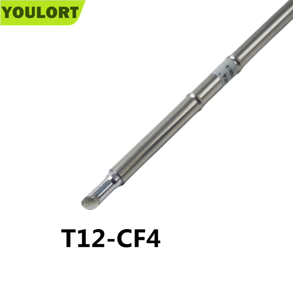 Industrial Laser Soldering Iron - Youlort T12-CF4ปลายเครื่องเชื่อมเหล็กที่มีคุณภาพดีเยี่ยมชุด T12ปลายเหล็กสำหรับ FX951บัดกรีที่เป็นโซลิดและ STM32