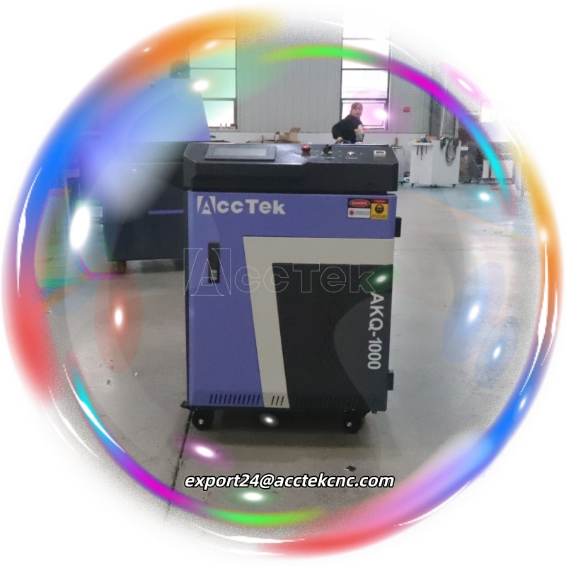 Industrial Laser Cleaning - เครื่องทำความสะอาดด้วยเลเซอร์พัลส์กำลังสูง 1000 วัตต์ เครื่องทำความสะอาดด้วยเลเซอร์แบบมือถือสำหรับงานอุตสาหกรรม เครื่องพกพาสำหรับกำจัดสนิม สี