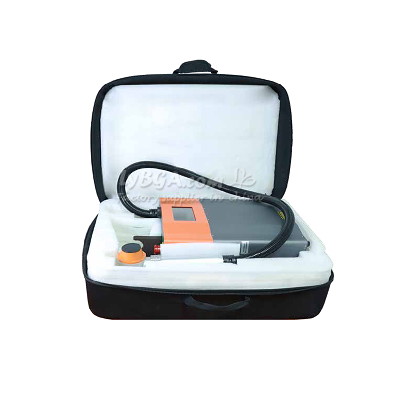 Industrial Laser Cleaning - เครื่องทำความสะอาดด้วยเลเซอร์พัลส์ LY-LCG100A 100W แบบสะพายหลัง สำหรับงานอุตสาหกรรม 1.2MJ