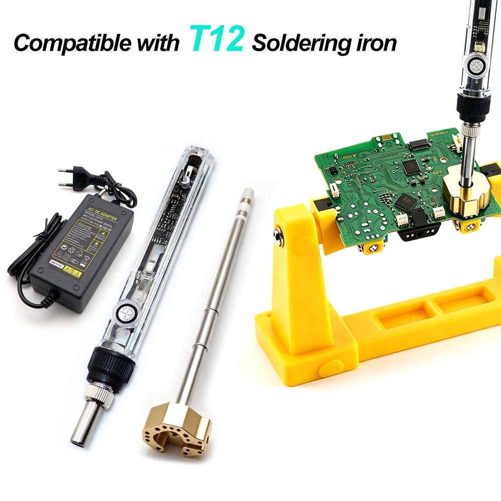 Industrial Laser Soldering Iron - ชุดหัวแร้ง T12, ชุดเครื่องมือซ่อมจอยสติ๊กสำหรับคอนโทรลเลอร์เกม PS5 PS4 Xbox