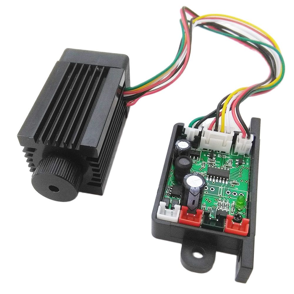 Diode Laser Module - 532nm 200Mw สีเขียวไดโอดเลเซอร์โมดูล TTL/PWM 12V RGB
