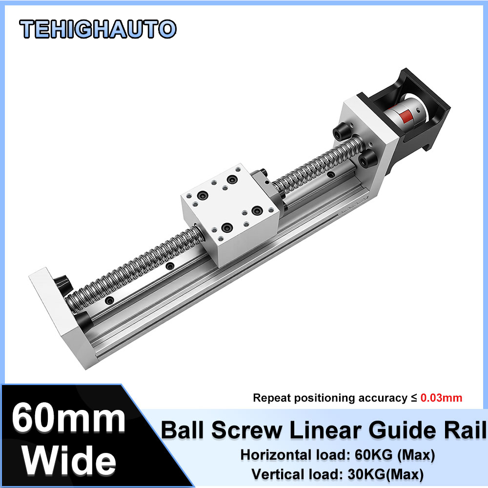 Servo Motor Cnc - โต๊ะเลื่อนแบบรางเลื่อนขนาดเล็กความแม่นยำสูง 0.03 มม. รุ่น SFU1605 ความกว้าง