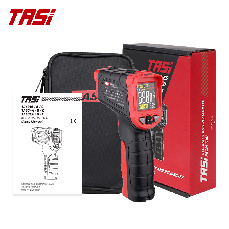 Industrial Laser Tool - TASI TA601A TA601B TA601C เครื่องวัดอุณหภูมิอินฟราเรดแบบเลเซอร์ ปืนวัดอุณหภูมิแบบไม่สัมผัส