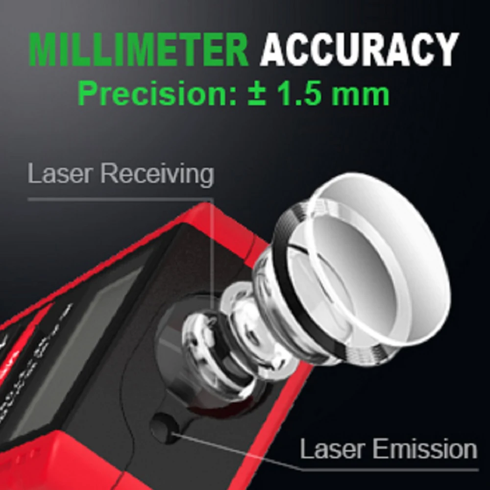 Noyafa เครื่องวัดเมตรเลเซอร์ N - Industrial Laser Tape Measure บทวิจารณ์และราคา