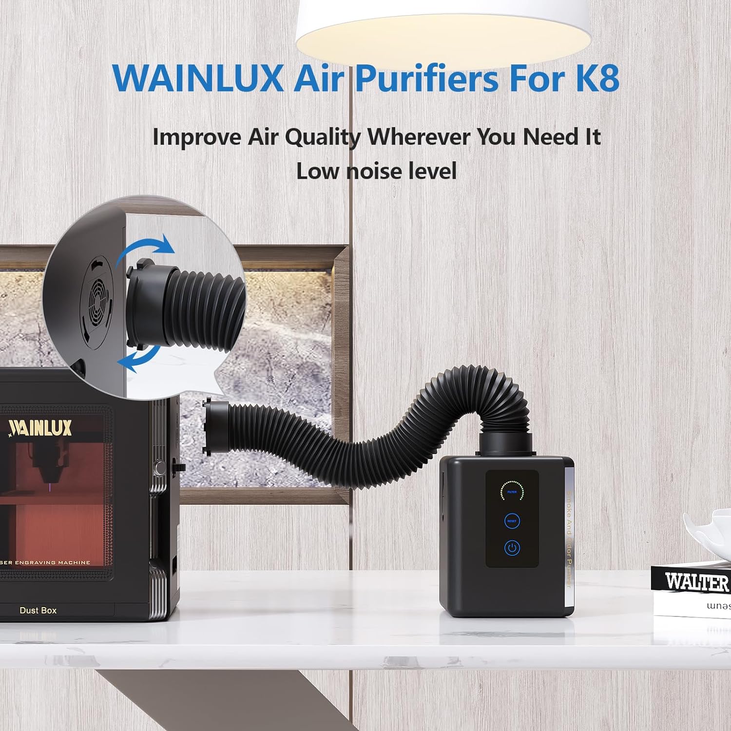 WAINLUX Mini เครื่องฟอกอากาศเส - Industrial Laser Fume Extractor บทวิจารณ์และราคา