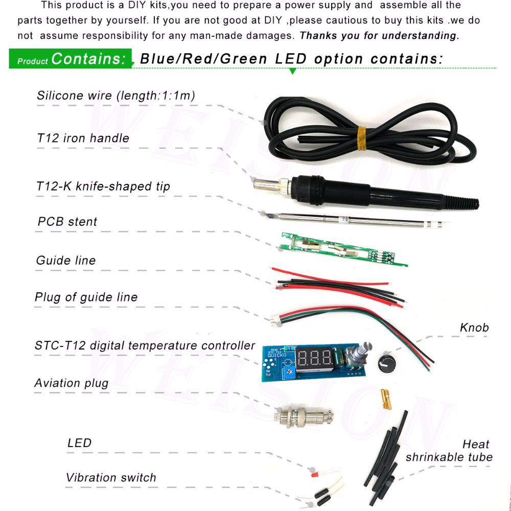 STC-T12 บัดกรีเหล็กชุด DIY/หน่ - Industrial Laser Soldering Iron บทวิจารณ์และราคา