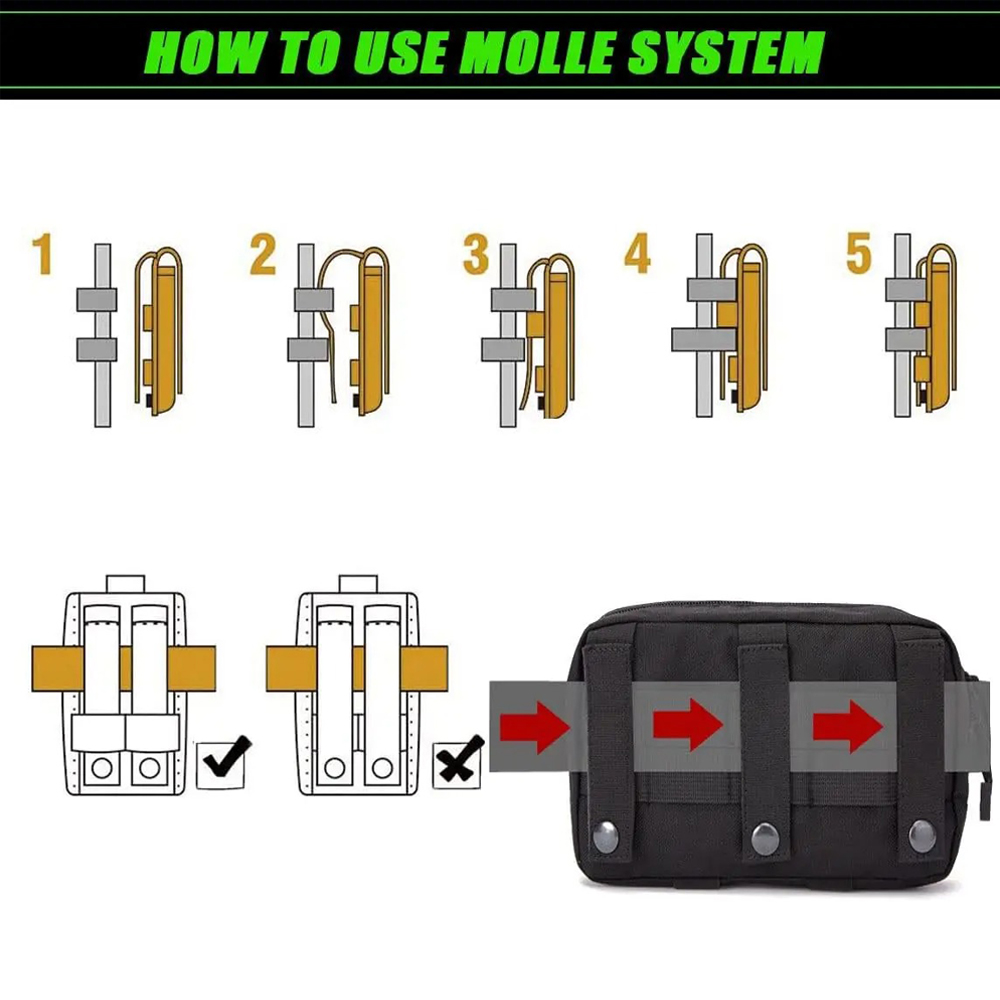 กระเป๋าอเนกประสงค์แบบ Molle ตั - Industrial Laser Tool บทวิจารณ์และราคา