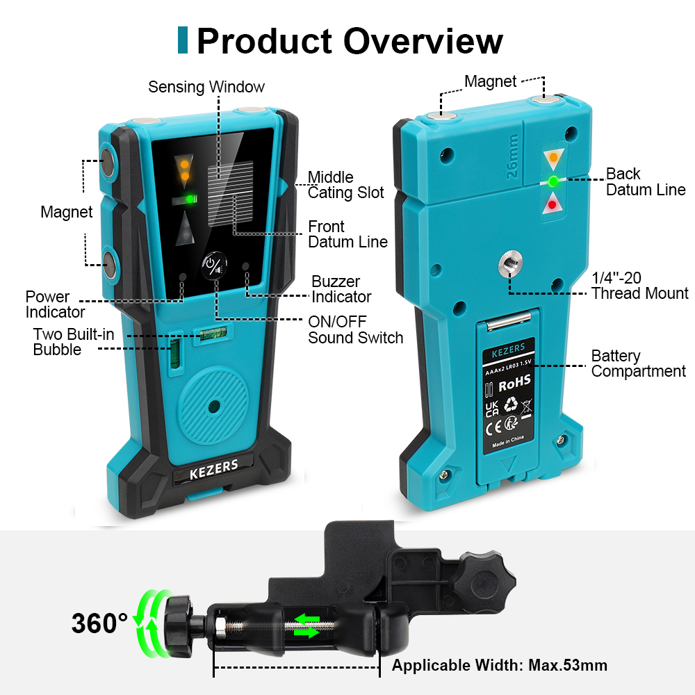 KEZERS สีแดงสีเขียวเลเซอร์ระดั - Industrial Laser Sensor บทวิจารณ์และราคา