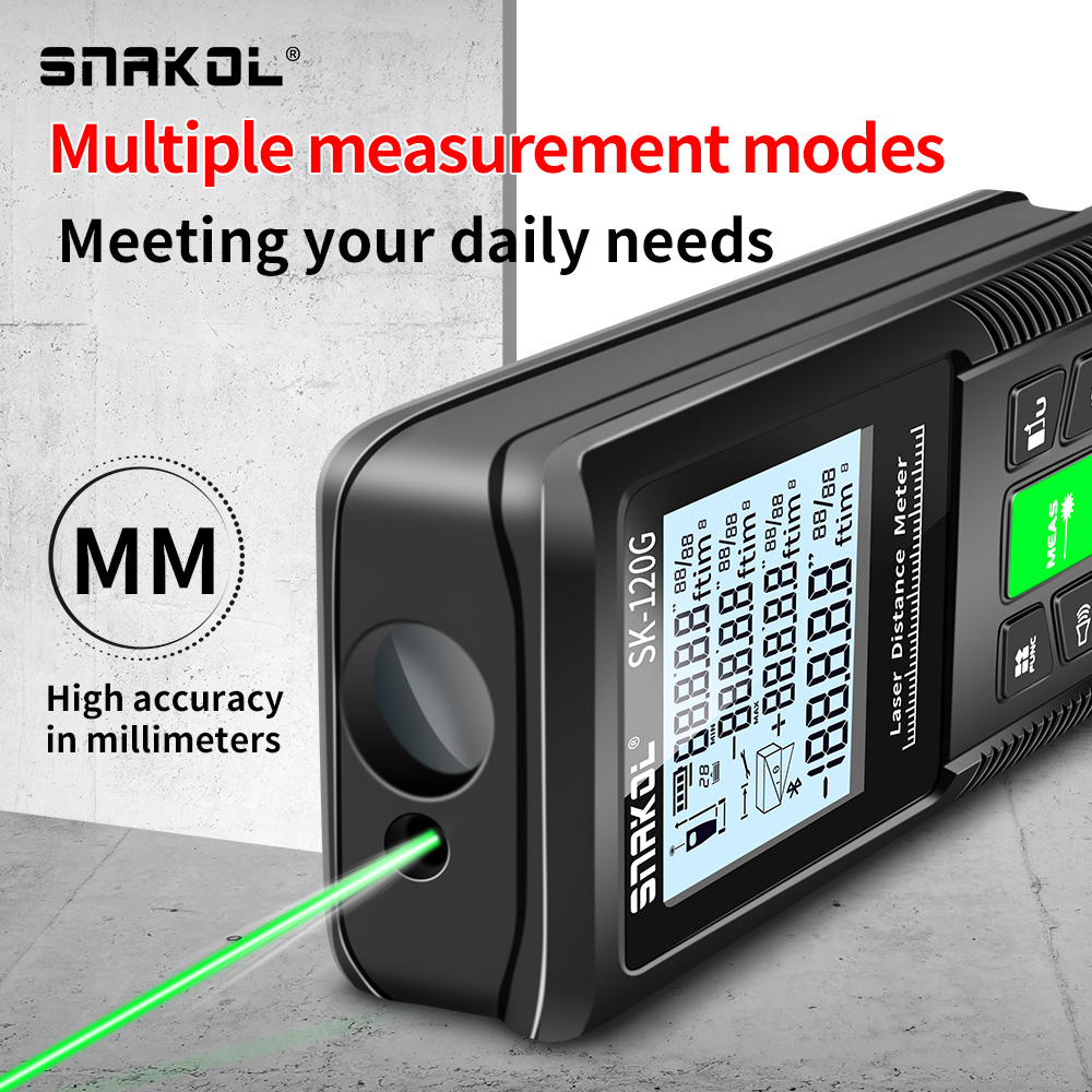 Snakol เลเซอร์ 40 M 50 M 70 M  - Industrial Laser Tape Measure บทวิจารณ์และราคา
