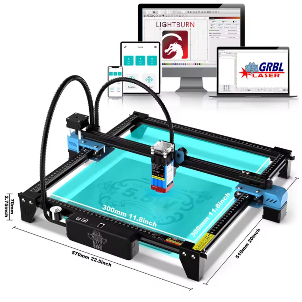 TwoTrees TTS-55 Pro/TTS-10 Pro - Rotary Axis Laser Engraver บทวิจารณ์และราคา