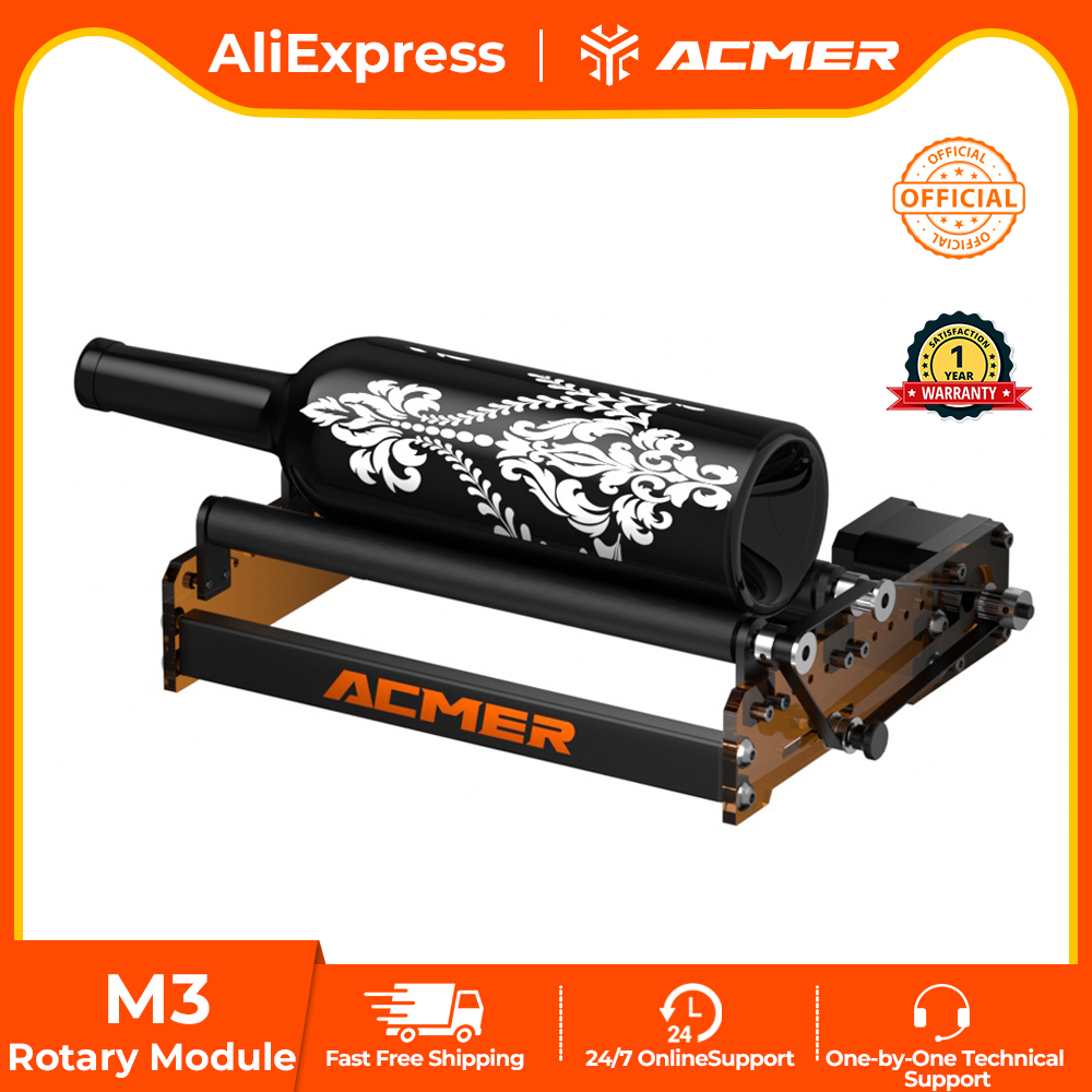 ACMER M3 เลเซอร์โรตารีลูกกลิ้ง - Rotary Axis Laser Engraver บทวิจารณ์และราคา