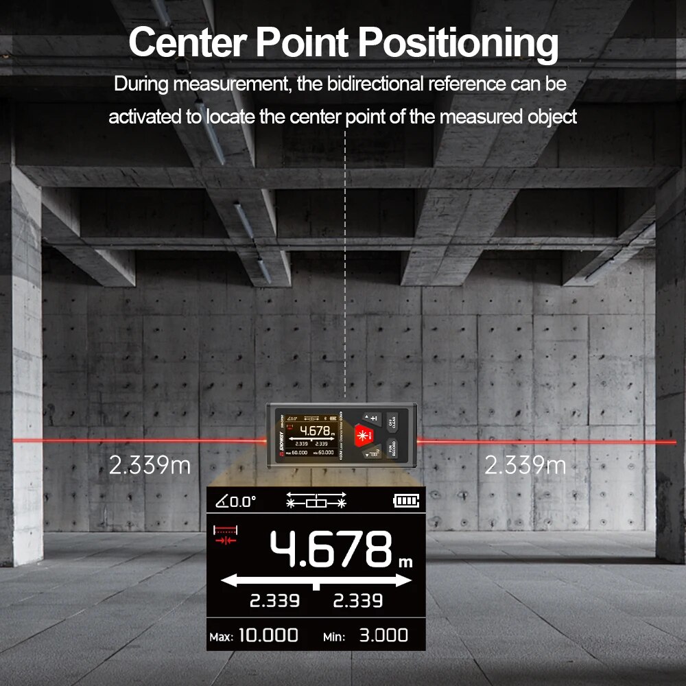 SNDWAY Dual Laser Range Meter  - Industrial Laser Tape Measure บทวิจารณ์และราคา