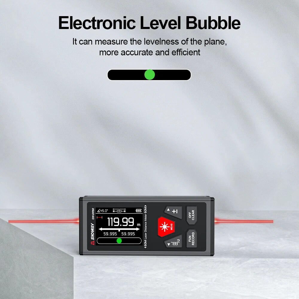 SNDWAY Dual Laser Range Meter  - Industrial Laser Tape Measure บทวิจารณ์และราคา