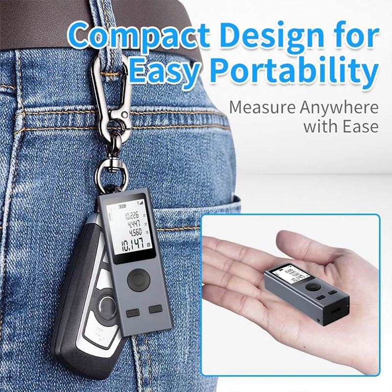 เครื่องวัดระยะด้วยเลเซอร์ขนาดเ - Industrial Laser Tape Measure บทวิจารณ์และราคา