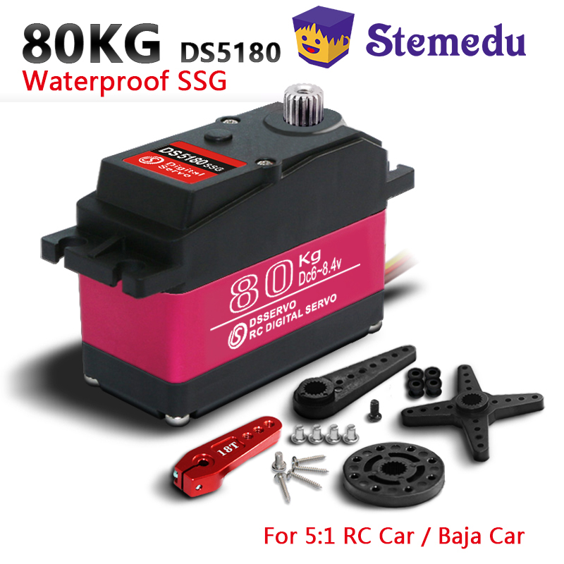 Dsservo กันน้ํา DS5180 80KG แร - Servo Motor Cnc บทวิจารณ์และราคา