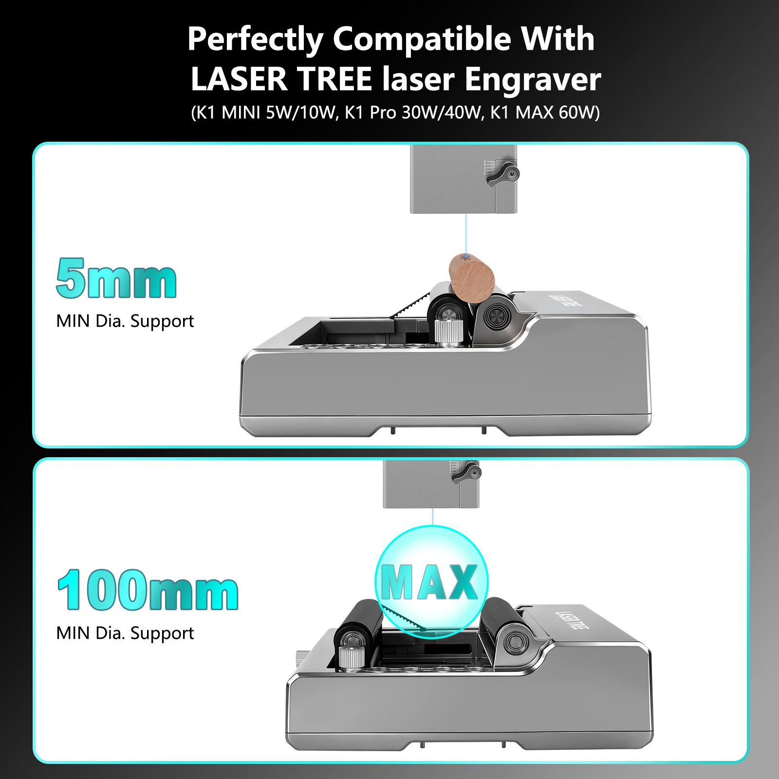 เครื่องแกะสลักเลเซอร์แบบโรตารี - Rotary Axis Laser Engraver บทวิจารณ์และราคา