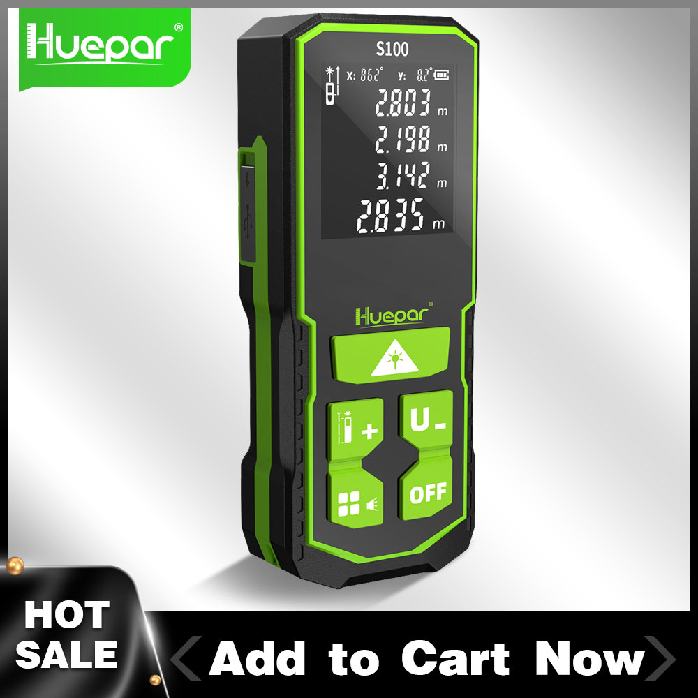 Huepar เลเซอร์ Rangefinder ดิจ - Industrial Laser Tape Measure บทวิจารณ์และราคา